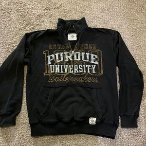 Small Vintage Champion Purdue Boliermakers Quarter Zip Pullover